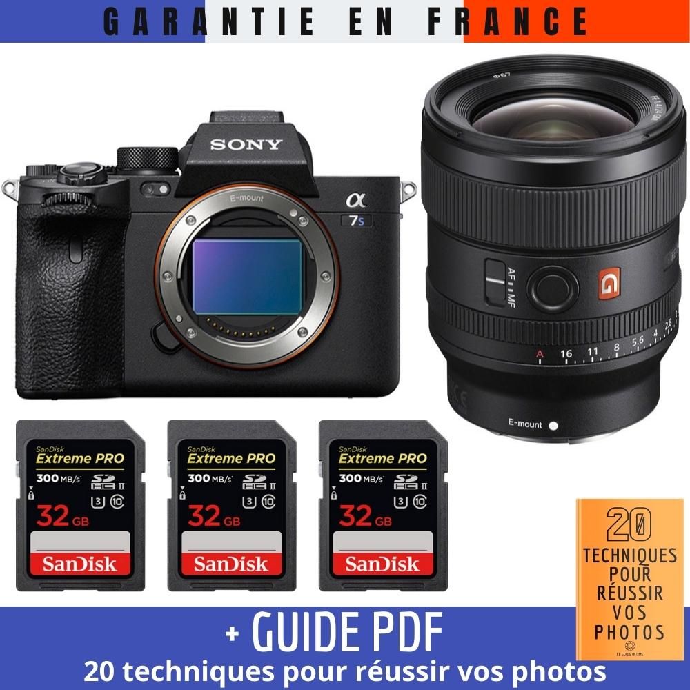 Sony A7S III Mirrorless Camera + FE 24mm F1.4 GM Lens + 3 SanDisk 32GB Extreme PRO UHS-II SDXC Cards
