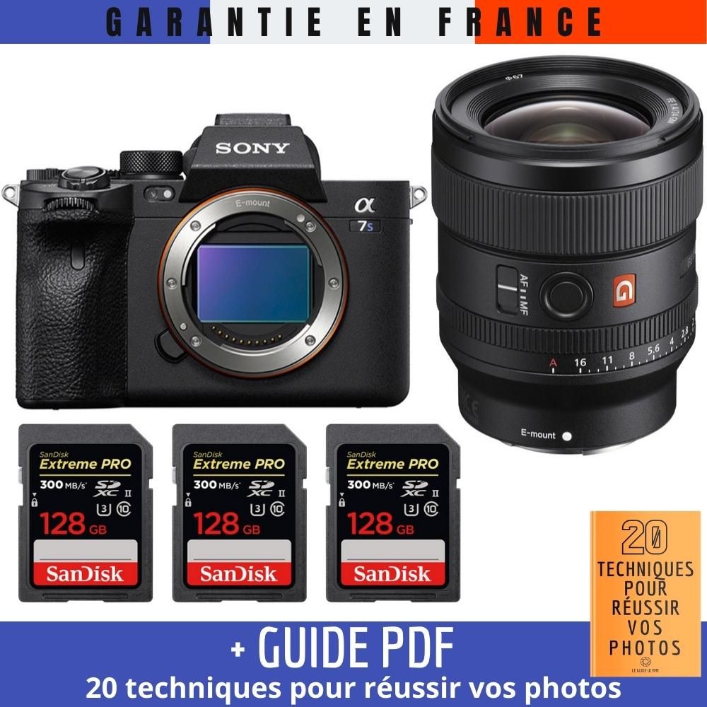 Sony A7S III Mirrorless Camera + FE 24mm F1.4 GM Lens + 3 SanDisk 128GB Extreme PRO UHS-II SDXC Cards