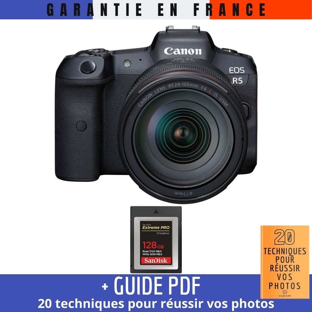 Canon EOS R5 + RF 24-105mm F4L IS USM + SanDisk 128GB Extreme PRO CFexpress Type B + Guide PDF MCZ DIRECT '20 TECHNIQUES POUR RÉUSSIR VOS PHOTOS