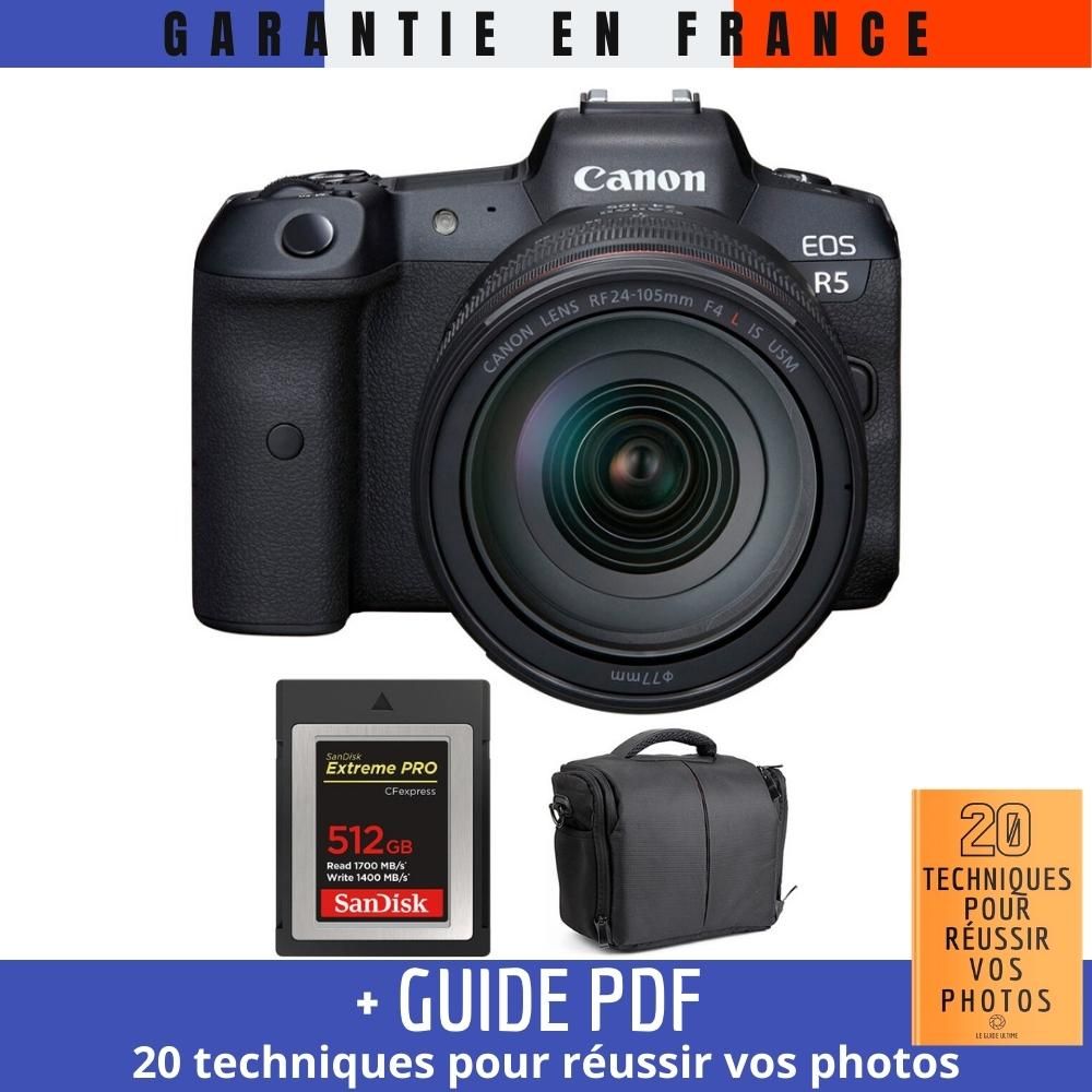 Canon EOS R5 + RF 24-105mm F4L IS USM + SanDisk 512GB Extreme PRO CFexpress Type B Kit