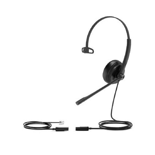 Casque Yealink YHS34 Filaire pour Bureau/Centre d'Appels, Noir