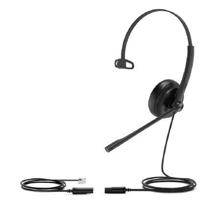 Yealink YHS34 Headset, Wired, Office/Call Center, Black