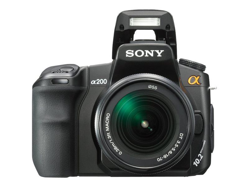 Cámaras réflex digitales de Sony - 10,2 MP - Sensor APS-C - Objetivo con zoom óptico 3,9x DT 18-70 mm