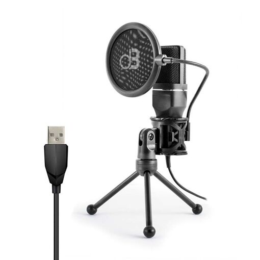 Microphone à condensateur Dynabass MIC250 à directivité cardioïde