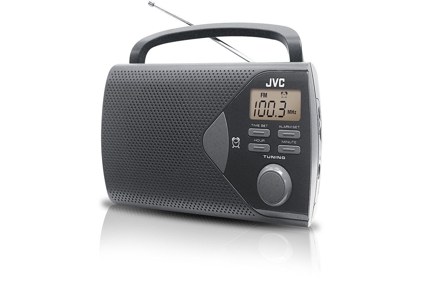 JVC RA-F18B AM/FM Tuner with LCD Display and Wake Function