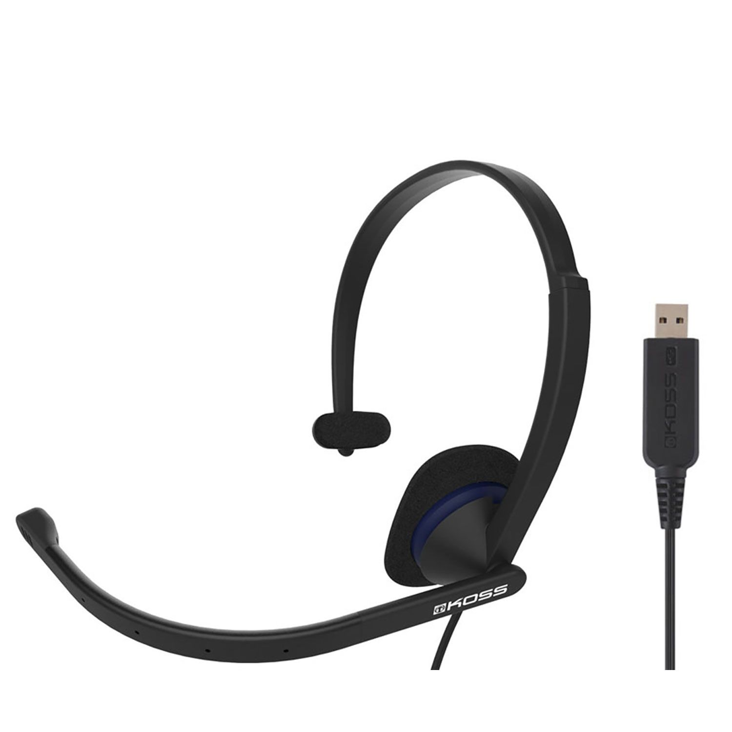 Koss CS195 USB Headset with Microphone, Black