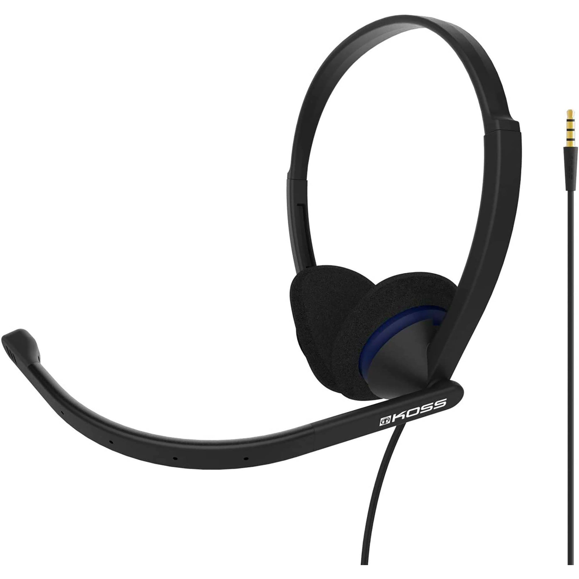 Koss CS200i Noise-Canceling Headset with Microphone for Office Video Conferencing, Black