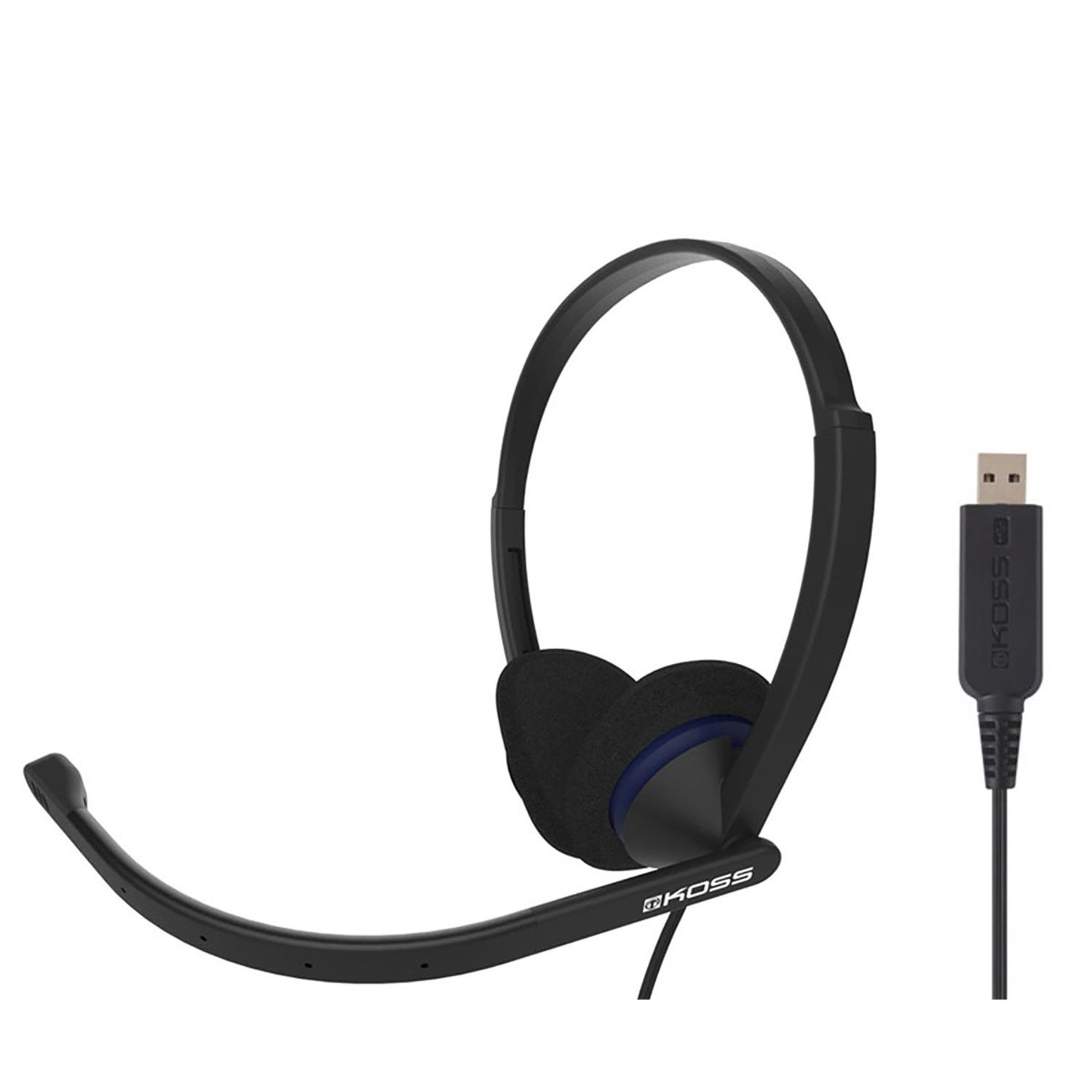 KOSS CS200 USB Headset - Noise Canceling Microphone, Stereo Sound, Comfortable Design