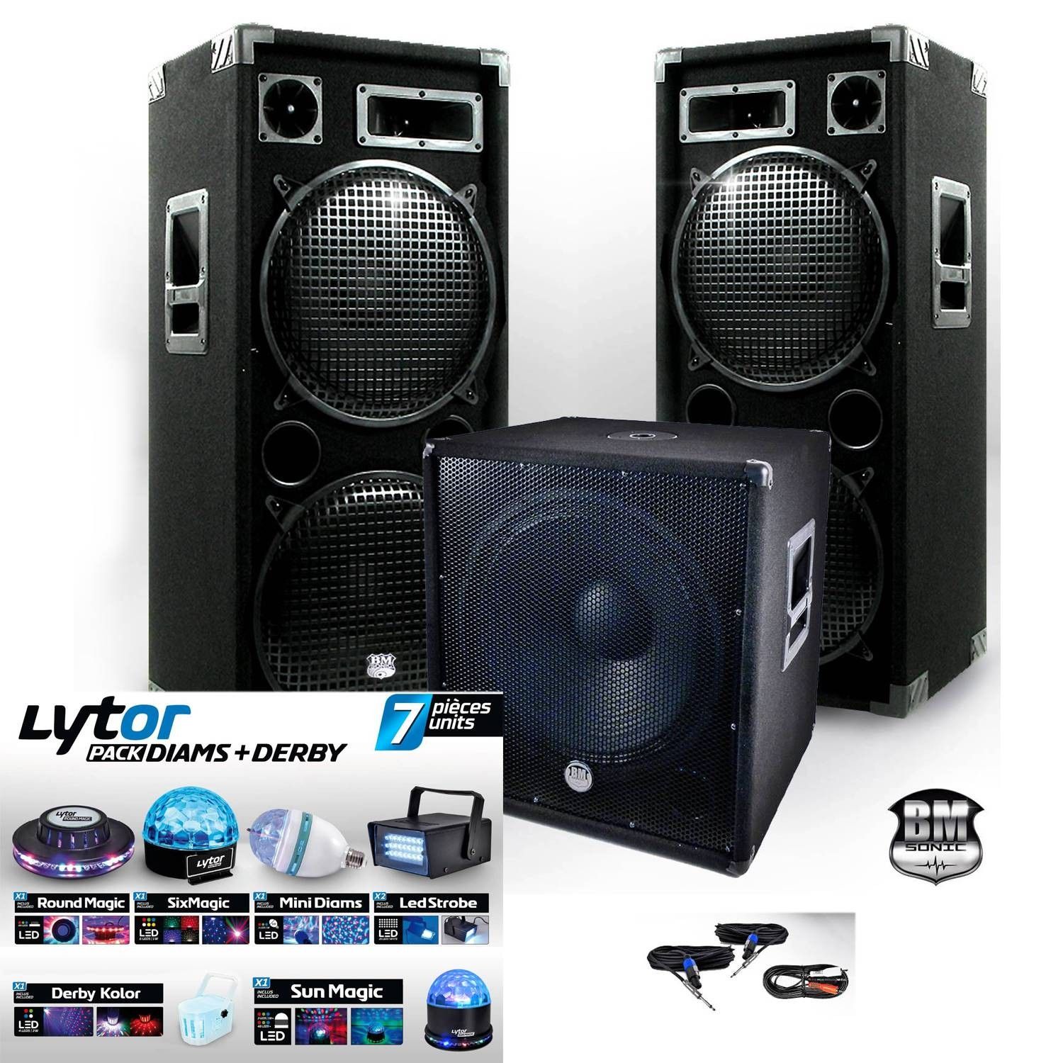 Kit Sonore Ibiza Sound BMX-18215 3200W Complet