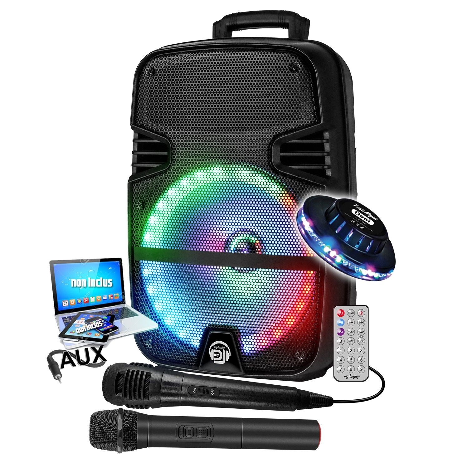 MDJ12 RGB LED Karaoke Speaker by BMI