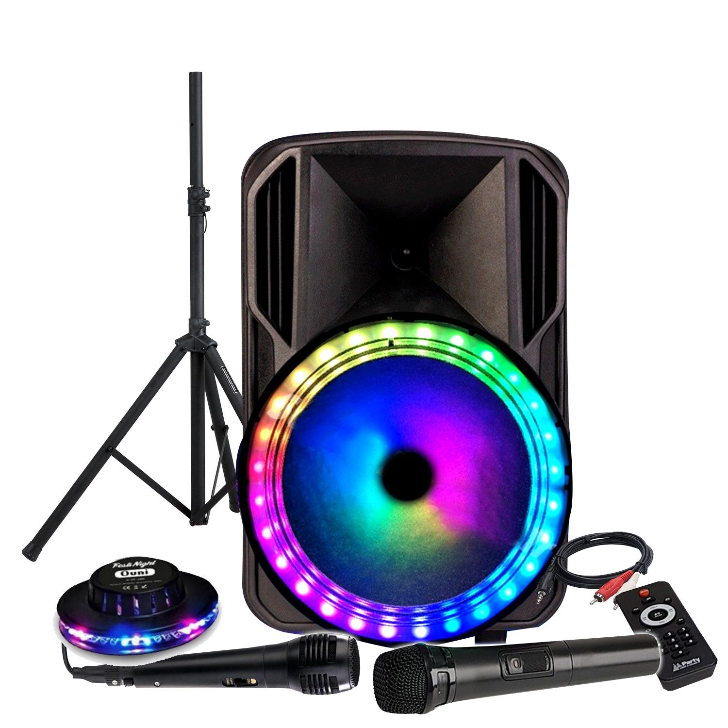 Party Sound Karaoke 700W DJ Speaker with LED RGB Effects