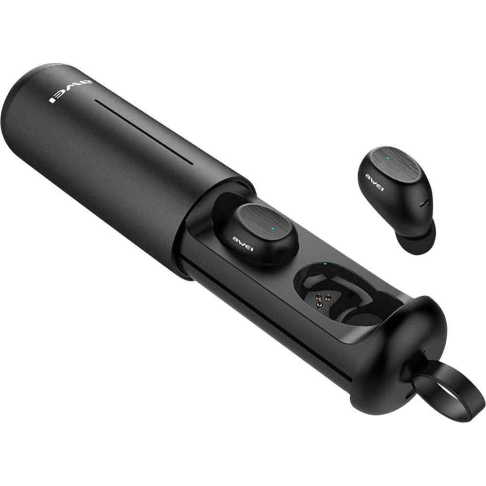 AWEI Wireless Earbuds with Design Case - Black