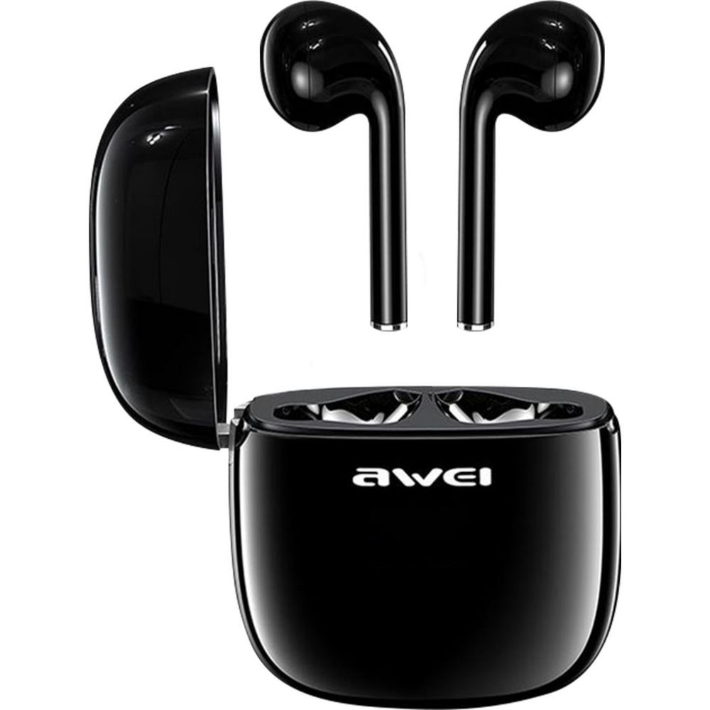 AWEI Bluetooth Earbuds with Waterproof Case - Black