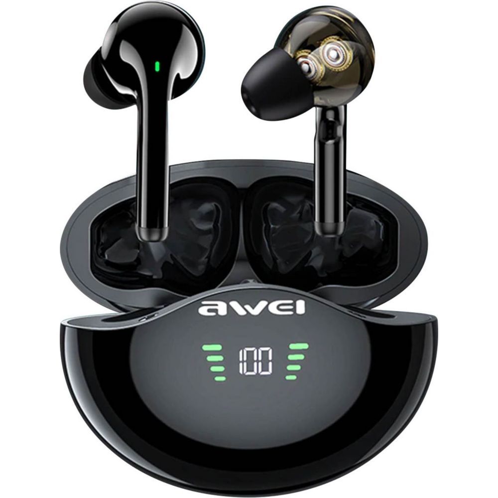 AWEI Bluetooth 5.3 Gaming Earbuds - Black