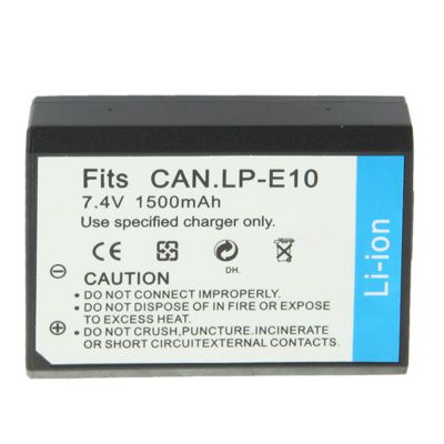 Canon LP-E10 Rechargeable Battery, 7.2V 1500mAh for Canon EOS 1100D Digital Camera