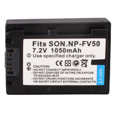 Alsatek NP-FV50/NP-FV30 Battery for Sony Handycam DCR-DVD105/DCR-DVD850 (Black)