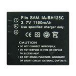 Alsatek Samsung Battery IA-BH125C (1250mAh, Black)