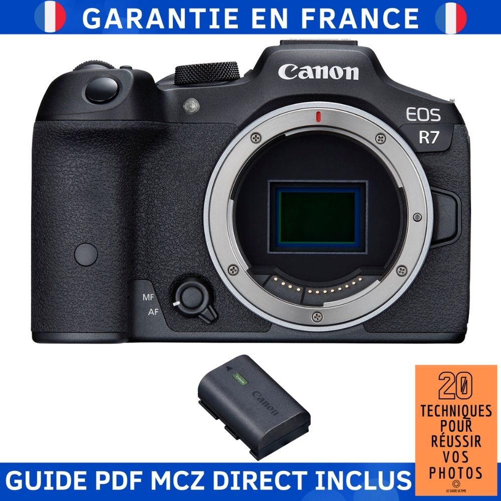 Canon EOS R7 Body + 1 Canon LP-E6NH Battery + Guide PDF - '20 Techniques for Successful Photos