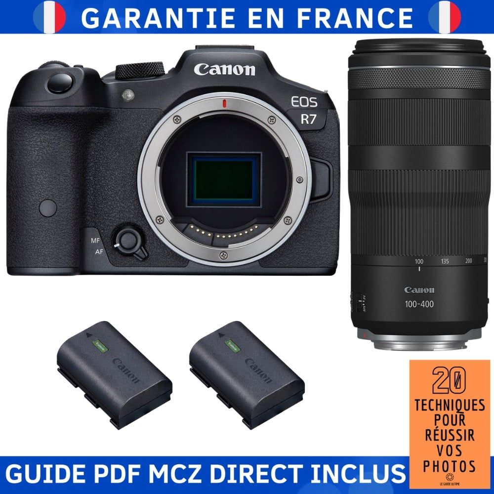 Canon EOS R7 + RF 100-400mm IS Lens + 2 Canon LP-E6NH + MCZ Guide PDF '20 Techniques for Successful Photos'
