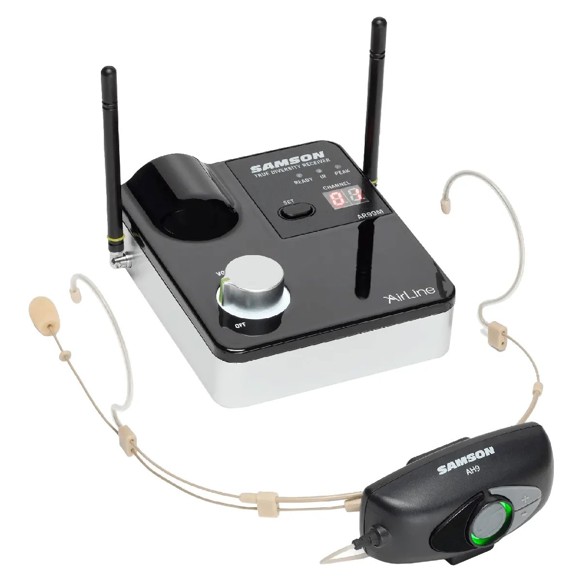 Samson Audio Airline 99M Headset - Rechargeable UHF Wireless Microphone System