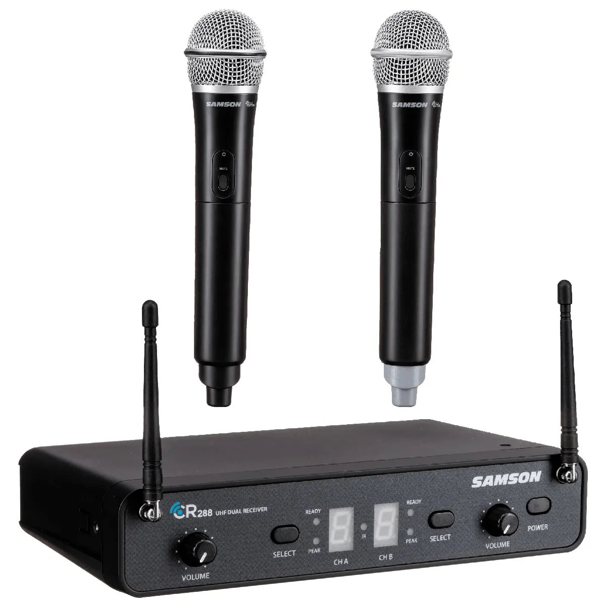 Samson Concert 288M - UHF Wireless System - Dual Channel - Handheld Microphones with True Diversity Antennas