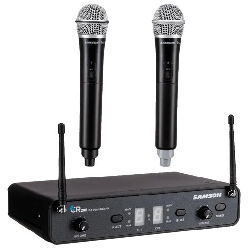 Système sans fil Samson CONCERT 288M - Double canal - Micros main avec antennes diversité véritable