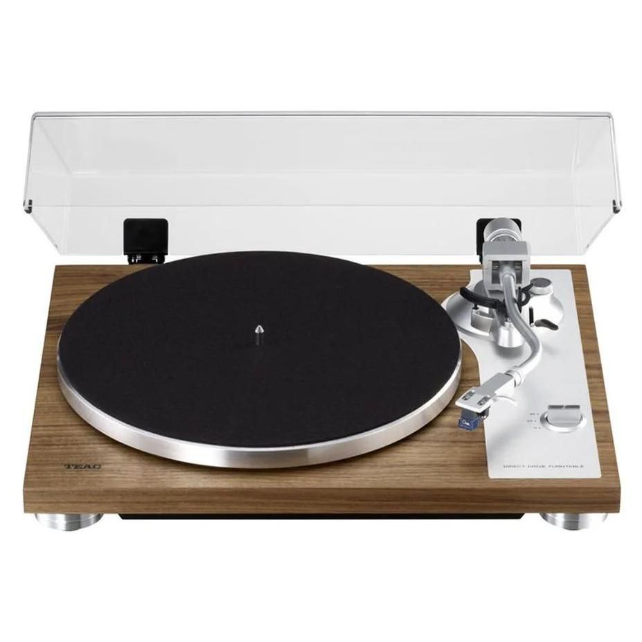 Turntable Teac TN-4D-SE de empuje directo (Núcleo de nogal)