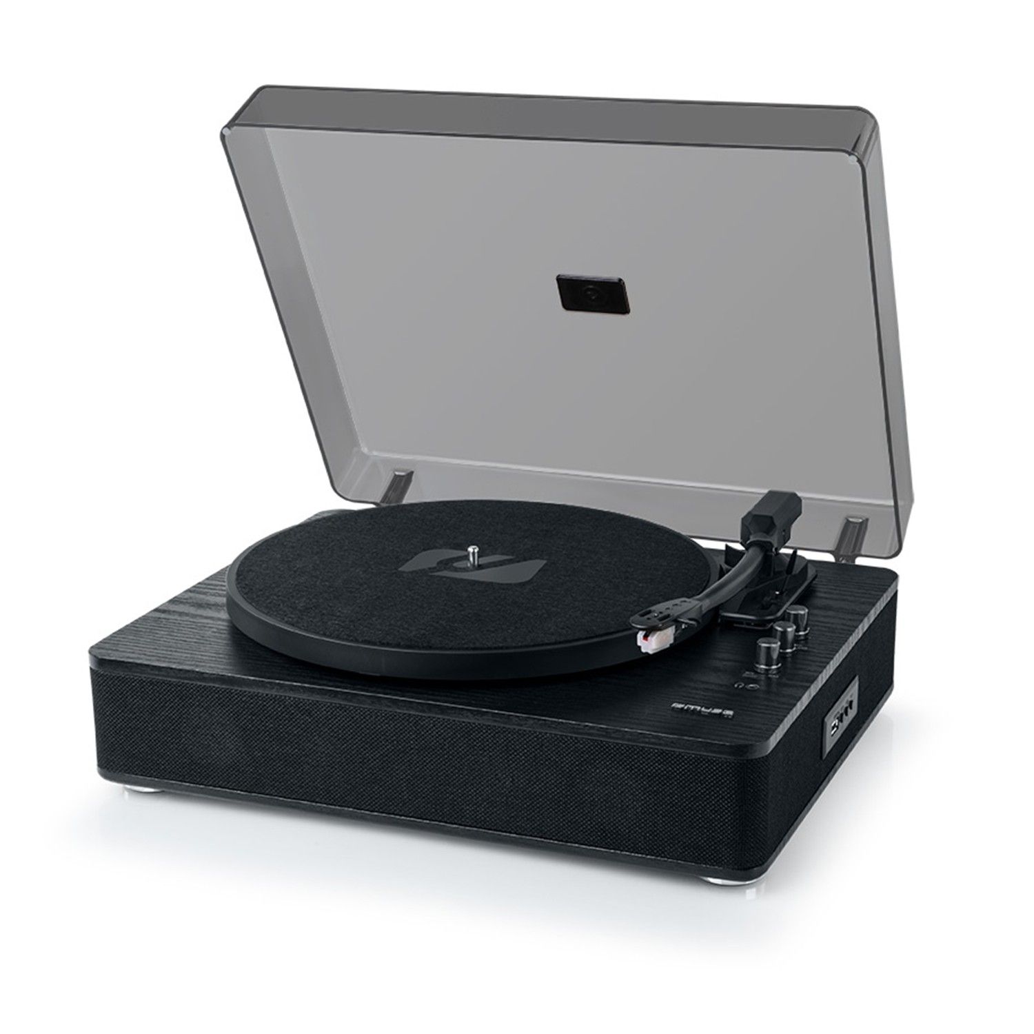 Muse MT-106 WB Vinyl Turntable, Black, 3 Speeds (33/45/78), Bluetooth, USB for Playback & Encoding