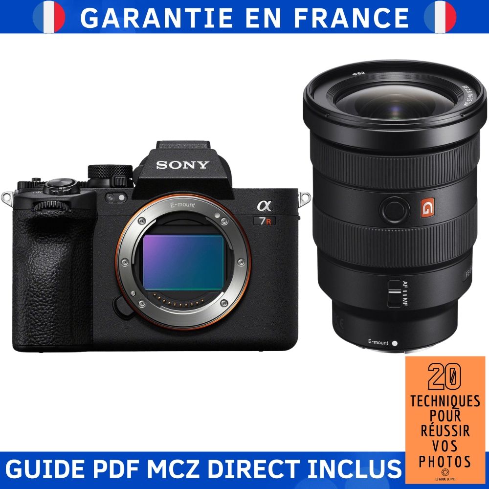 Sony A7R V + FE 16-35mm f/2.8 GM Lens Kit with '20 Techniques for Succeeding in Photography' Guide