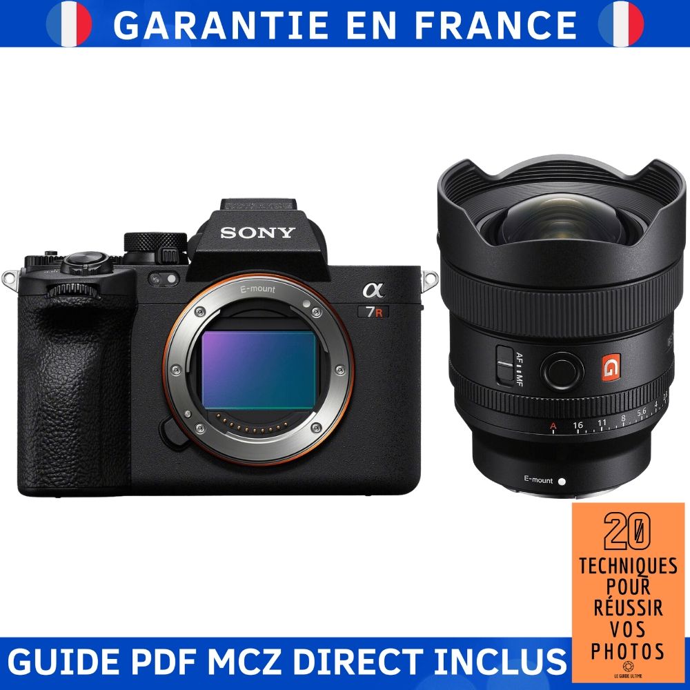 Sony A7R V + FE 14mm f/1.8 GM Camera Kit with Guide PDF MCZ DIRECT - 20 Techniques to Succeed in Photography