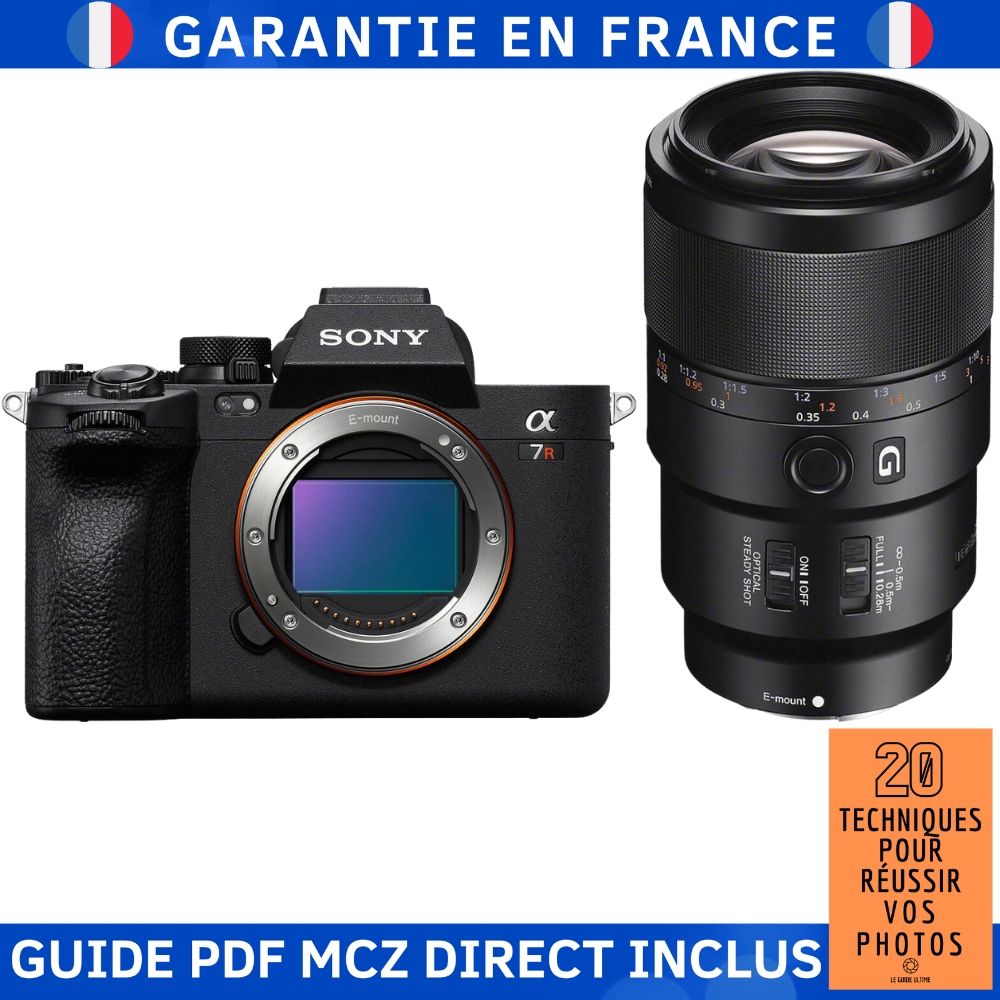 Sony A7R V + FE 90mm f/2.8 Macro G OSS Lens + '20 Techniques for Succeeding in Photography' Guide