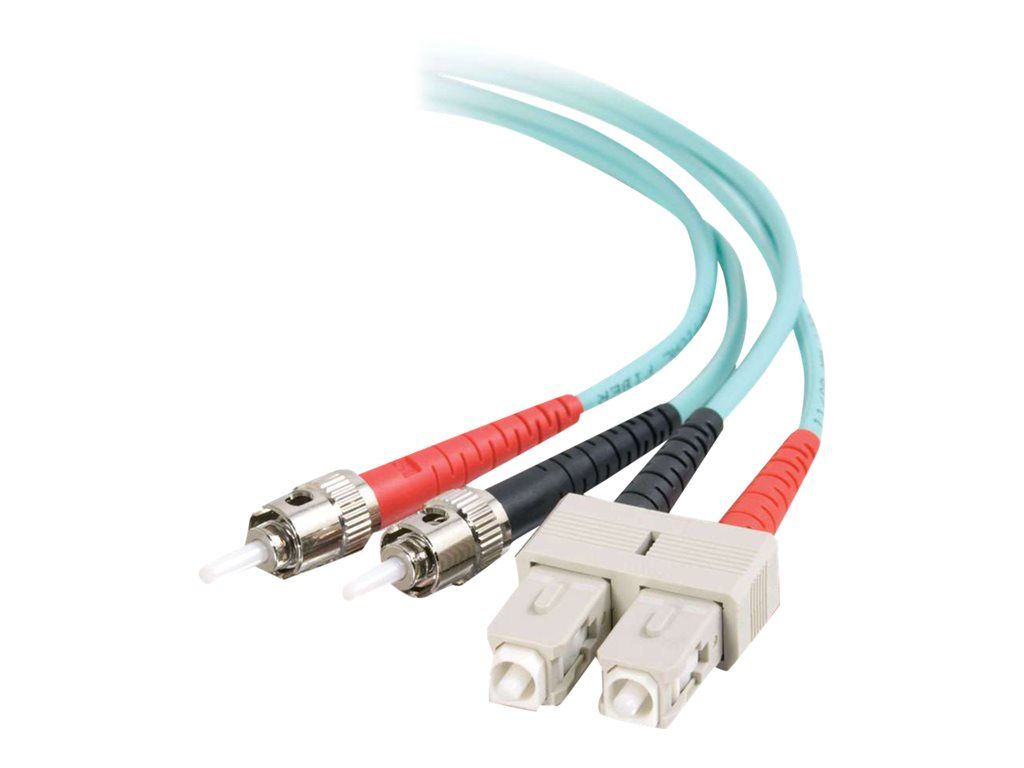 C2G 10Gb Duplex Multimode Fiber Optic Cable, 2m