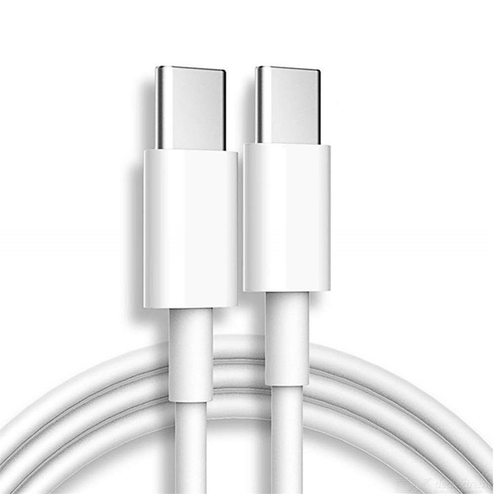 Câble USB-C vers USB-C de 20W E.F.Connection pour iPhone 16, blanc, 1m