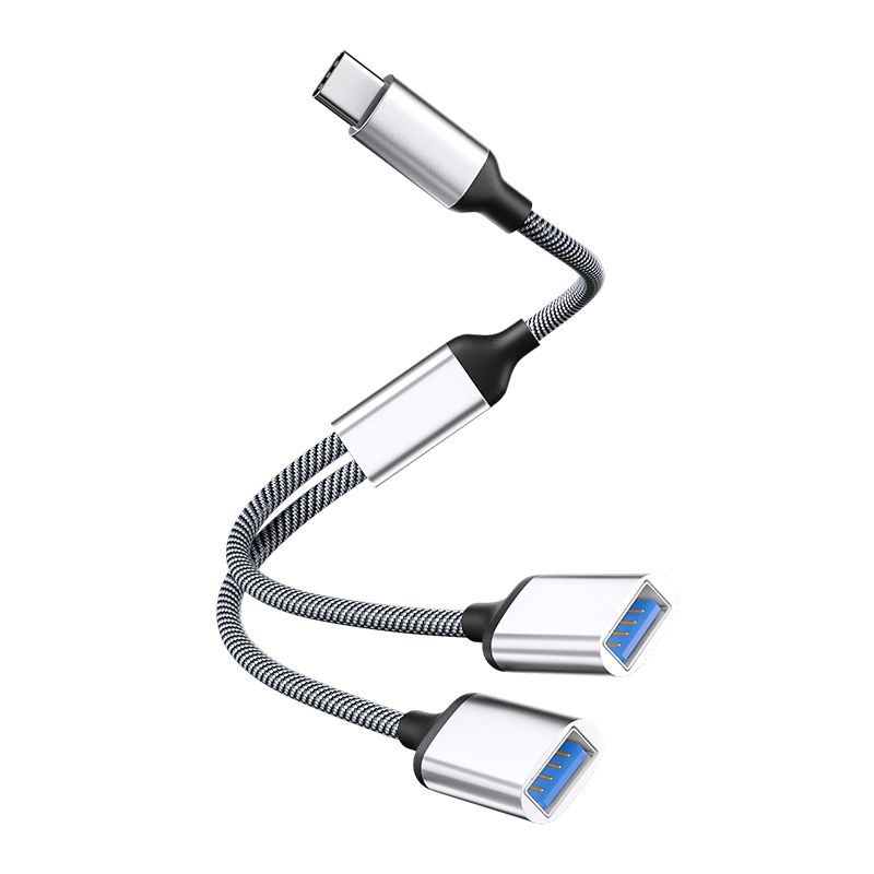 INF Type-C to Dual USB 2.0 Adapter (Silver)