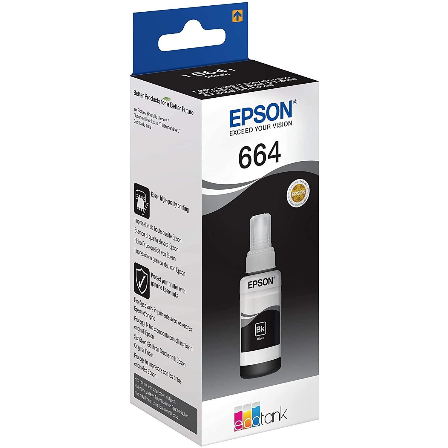 Epson Ecotank Inkjet Cartridge Black T664140