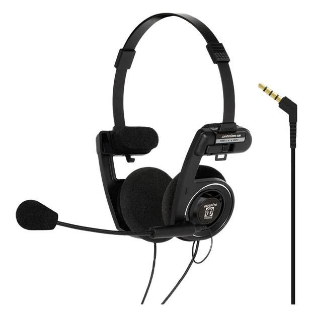 Koss Porta Pro Comm On-Ear Headset with Noise Cancelling Microphone, Black