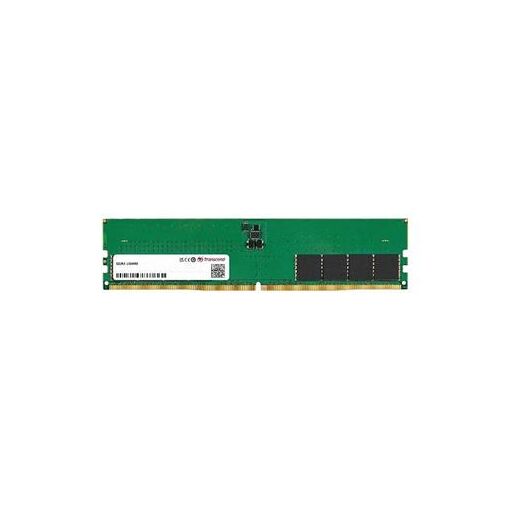 Módulo de memoria Transcend DDR5 de 16GB (288 pines DIMM, 5600MHz/PC5-44800, CL46, 1.1V, sin buffer, ECC integrado)