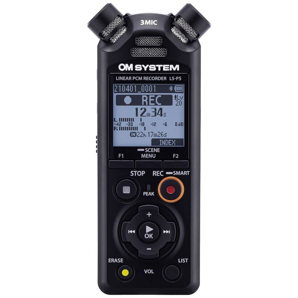 OM SYSTEM LS-P5 Audio Recorder - Black