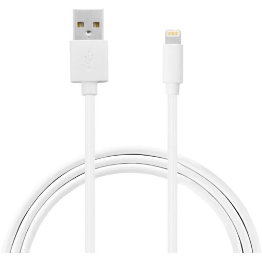 Câble Lightning vers USB Essentiel B, 2m, Blanc, Certifié Apple
