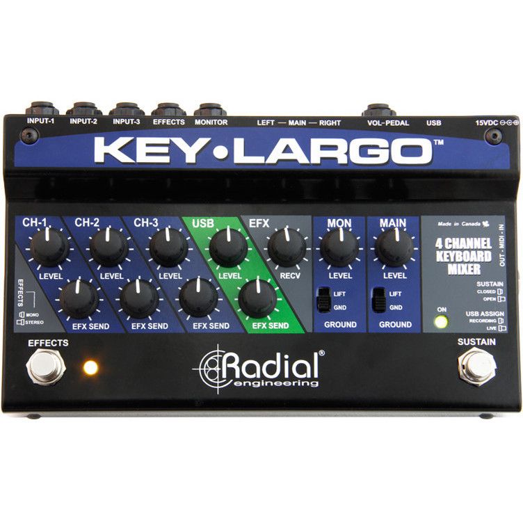 Radial Key-Largo Keyboard Mixing Table