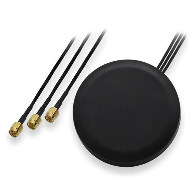 Antena Teltonika para navegación, Wi-Fi y celular - 2.5 dBi (para 2.35-2.5 GHz), 3.5 dBi (para 850 MHz, 900 MHz, 1.8 GHz, 1.9 GHz, 2.17 GHz) - montable en techo