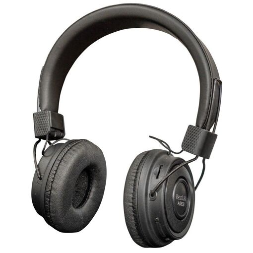Auriculares inalámbricos Soundlab A083B, Bluetooth, dijes acolchados, acabado Negro