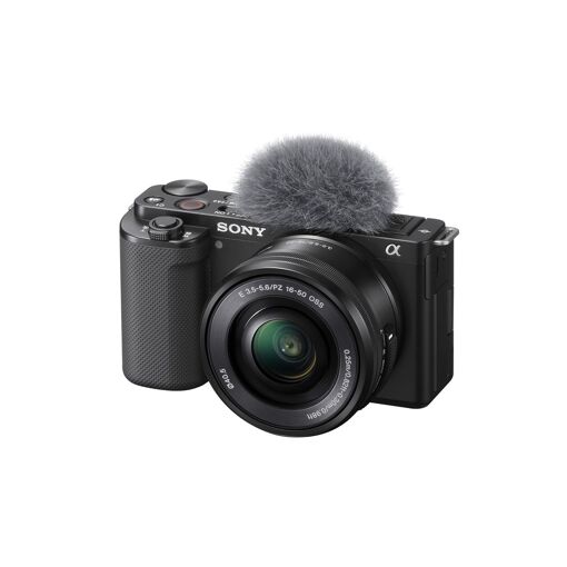 Kit de cámara híbrida Sony ZV-E10 para vlogging con lente 16-50mm + batería extra + cargador