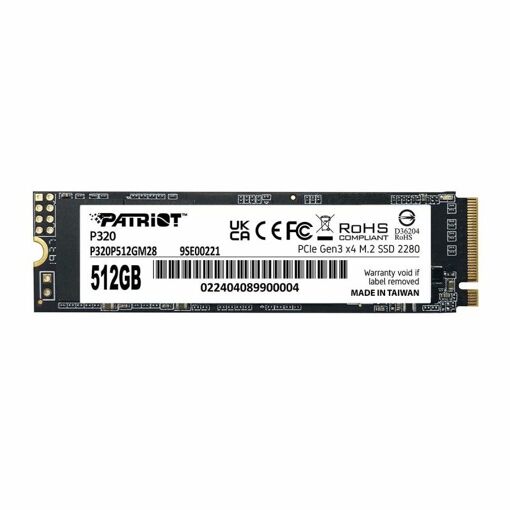 Patriot Memory P320 512GB M.2 PCI Express 3.0 NVMe SSD
