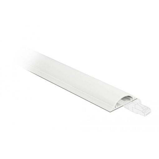 Carcasa de cable Delock 30 x 8 mm - Longitud 1 m, Blanca