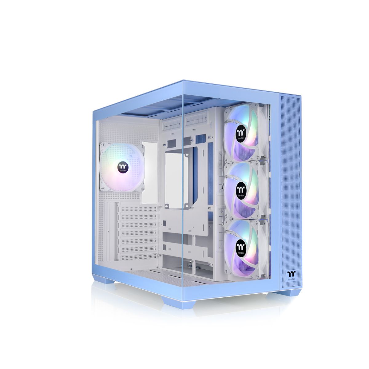 Thermaltake View 380 TG ARGB Hydrangea Blue - Mid-Tower Case - Light Blue - RGB - Glass