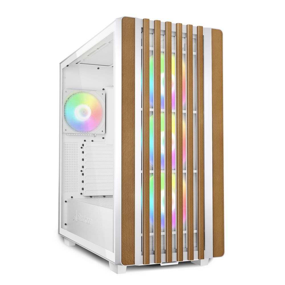 Sharkoon Rebel C70G RGB - Mid-Tower Case - White - RGB - Window