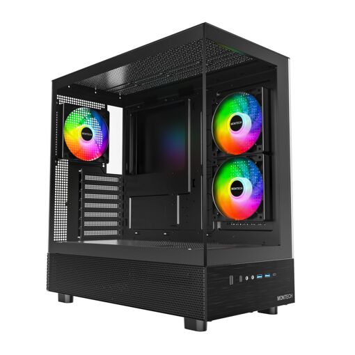 Caja de ordenador Montech XR RGB de tamaño medio - Negro