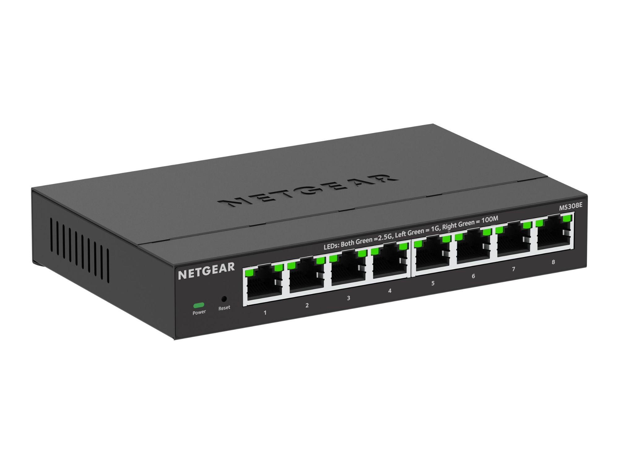 Switch Netgear 300 Series Plus MS308 - Switch administrado de Gigabit - 8 x 100/1000/2.5G