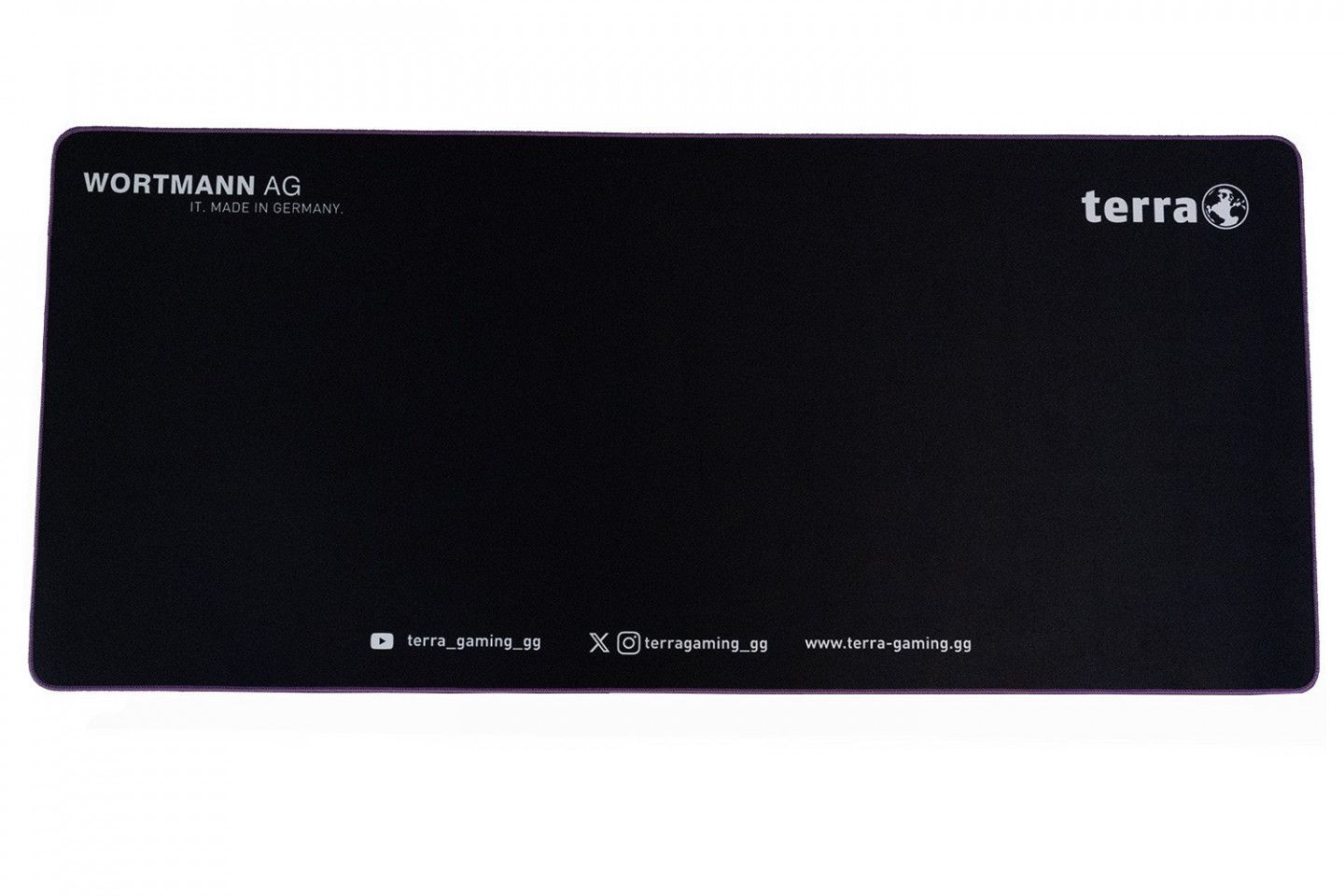 Wortmann Ag Terra Mousepad XXL Neon Gaming Black/Purple